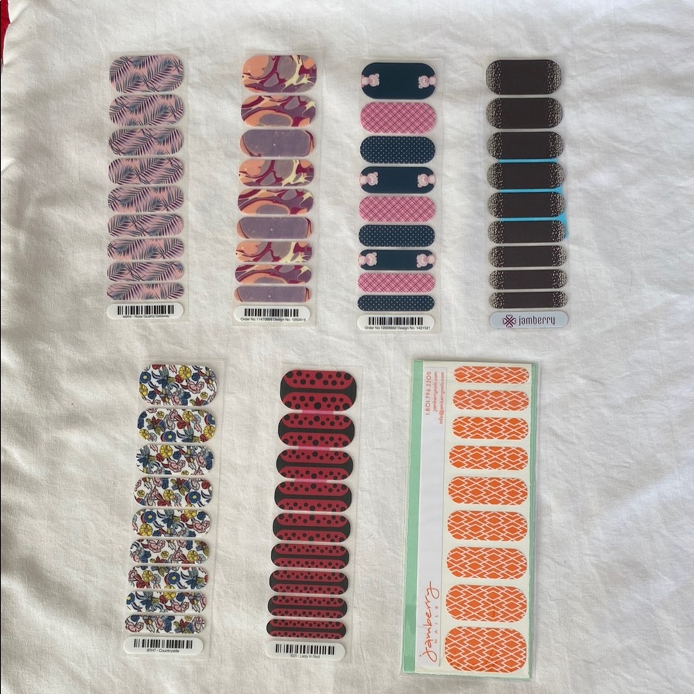 Jamberry Nail Single sleeve Wraps Assorted Set 22